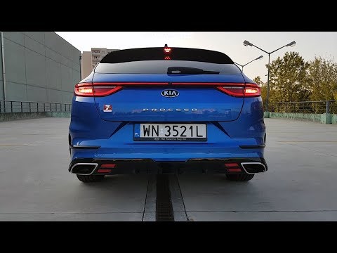 KIA ProCeed GT 1.6 T-GDI sound, exhaust sound, revs, cold start, interior sound