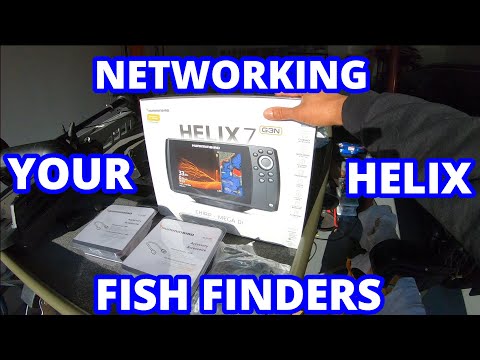 How to Network HUMMINBIRD HELIX Fish Finders {Lowe 1448} Jon Boat