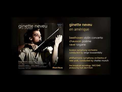 Ginette Neveu en Amérique (PASC630) - Beethoven Violin Concerto, 3rd mvt (1947)