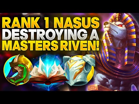 Rank 1 Nasus Destroying a Masters Riven in Season 11 | Carnarius | League of Legends