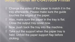 Setup Brother MFC-J4510dw Printer 