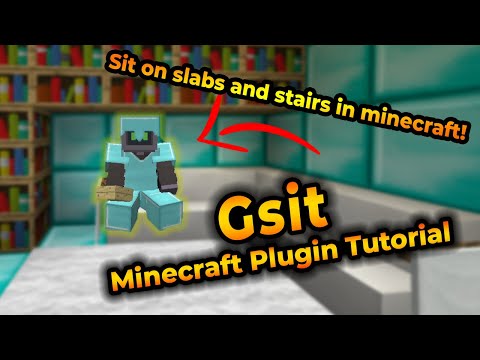 How to sit on stairs | Gsit Spigot Minecraft Plugin Tutorial | Chairs plugin minecraft