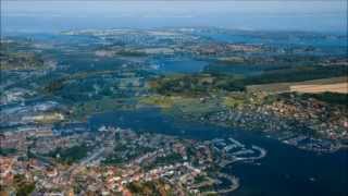 preview picture of video 'Svendborg Lystbådehavn set fra oven'