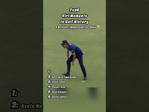 Top6 viral moments in golf history #golf #golfshot #golfswing #pgatour #golfshorts