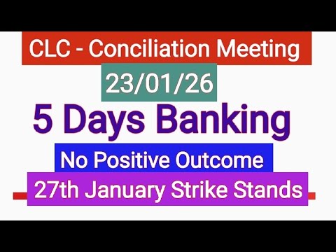 BANKS STRIKE On 27th January Stands