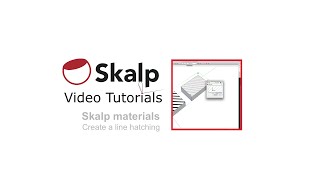 Skalp Video Tutorial: Create a line hatch.