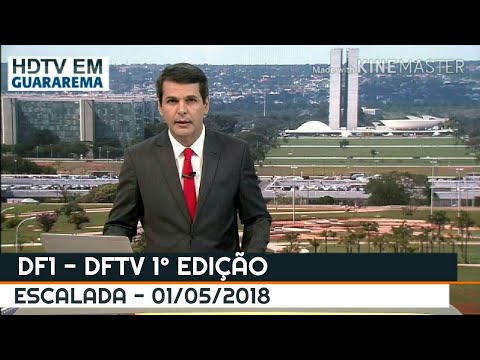 Escalada do "DF1" DFTV 1° Edição/Globo Brasília (01/05/2018)