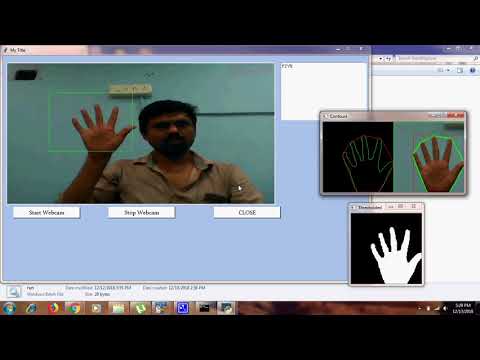 Hand gesture recognition using Opencv Python