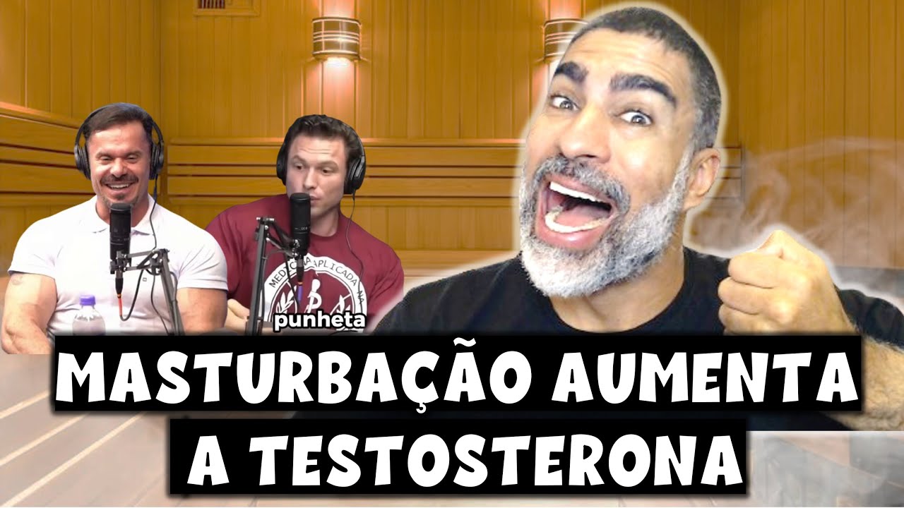 Muzy, Cariani e Ballestrin falando sobre masturbação em podcast