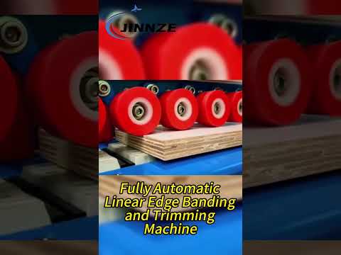 Fully Automatic Linear Edge Banding and Trimming Machine