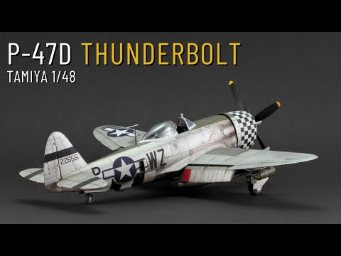 Tamiya P-47D THUNDERBOLT (Bubbletop) | 1/48 scale | Build, Paint & Weather