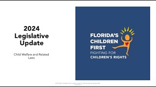 2024 Child Welfare Legislative Update