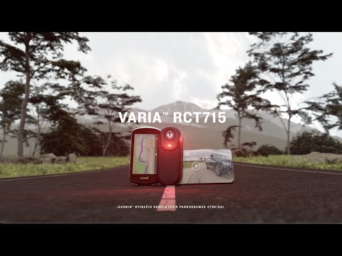 Garmin Varia RCT715 galinis dviračio žibintas, radaras ir kamera viename video