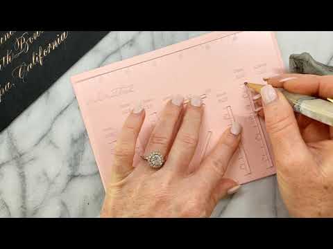 inkmethis Envelope Calligraphy Guideline Ruler