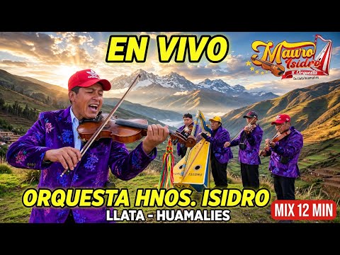 EN VIVO - Orquesta Hnos Isidro Llata Huamalies  | MIX 12 MIN de Huaynos con Arpa y Violín 2026
