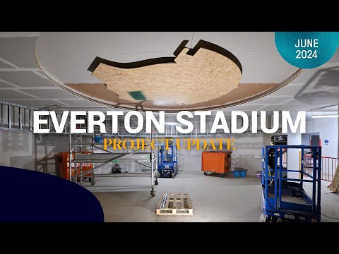 NEW HOME DRESSING ROOM TAKES SHAPE! | Latest Everton Stadium footage