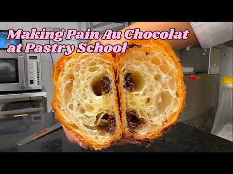 PAIN AU CHOCOLAT: how we made it at pastry school in Paris!