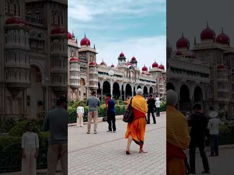 Mysore Palace from Outside – A Royal Marvel! 🏰✨ #mysorepalace #karnataka #viralvideo