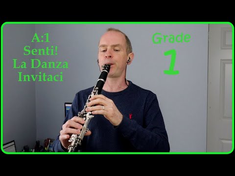 Senti La Danza Invitaci - Clarinet Tutorial Grade 1 ABRSM - Arranged by Alan Bullard