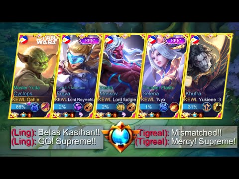 5 MAN SUPREME IN ONE TEAM! (NO CUT) - MLBB