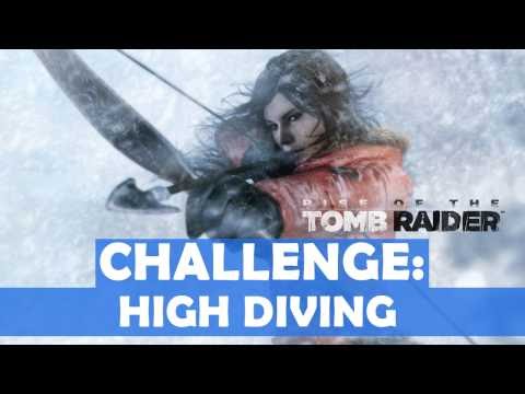 Rise of the Tomb Raider - High Diving Challenge Walkthrough (4 Dives Made)