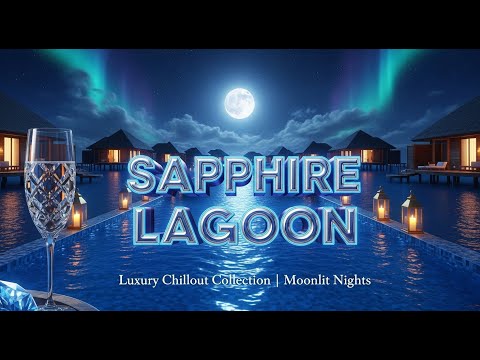 Sapphire Lagoon 🌙 Luxury Chillout Music 2025 | Relaxing Ocean Night Ambience