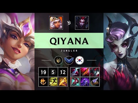 Qiyana Jungle vs Elise - KR Diamond Patch 25.S1.3