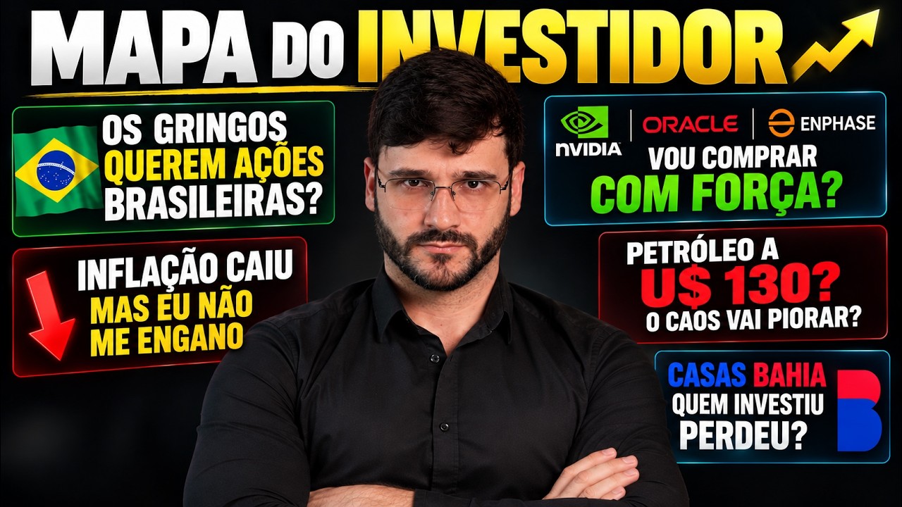 💲Petróleo a U$130 pode azedar tudo de novo? Quem investiu em Casas Bahia, perdeu TUDO?