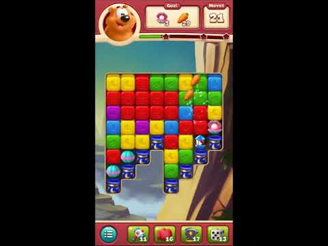 Toon Blast Level 524 - NO BOOSTERS 🐻🐺🐱