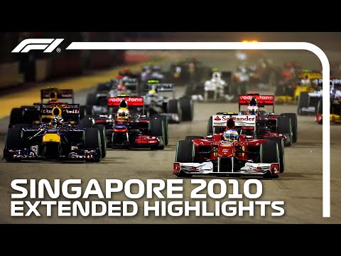 Alonso & Vettel Battle It Out For Top Spot! | Extended Race Highlights | 2010 Singapore Grand Prix