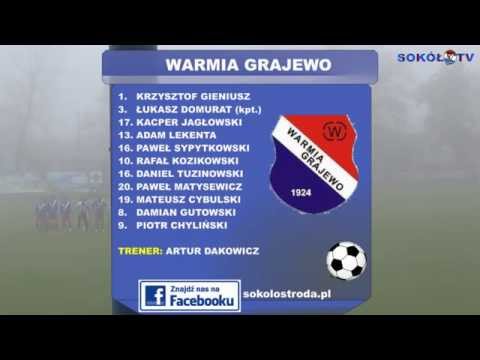 Skrót meczu Warmia Grajewo - Sokół Ostróda 08.11.2014 r.