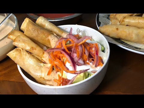 Como Hacer Flautas o Tacos De Camarón fritos