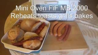 Functional testing Mini Oven FiF MB 2000, We bake sausages