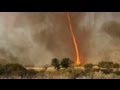 Tornado Engulfed by Fire Caught on Tape | Good Morning America | ABC News