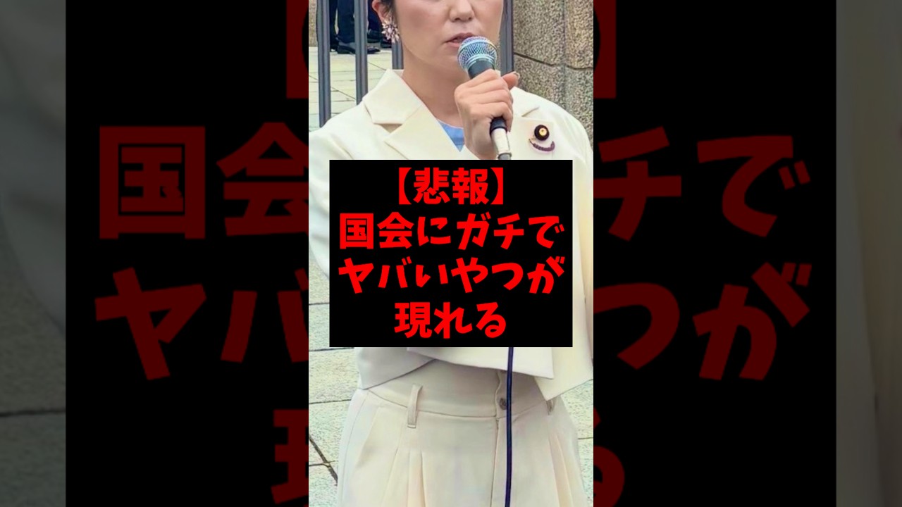 【悲報】国会にガチでヤバいやつが現れるw