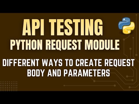 API Testing with Python Request Module Data Driven Testing with Excel JSON CSV by Mr Madan