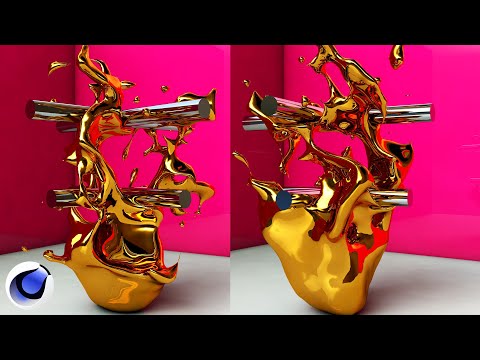 Cinema 4D RealFLow Tutorial Cute Particle Animation