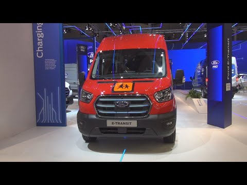 Ford E-Transit School Bus (2023) Exterior and Interior.