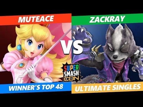 SSC 2019 SSBU - GW Zackray (Wolf) VS  MuteAce (Peach) Smash Ultimate Winner's Top 48
