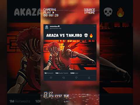 Tanjiro vs Akaza part-1 🥶🔥 #demonslayer #tanjiro #akaza #kny #anime #animeedit