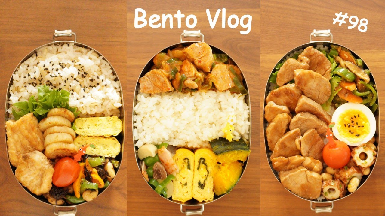 Low-fat & high protein Bento week🍱Soy & butter swordfish / Pork fillet & Kimchi stir-fry and more!