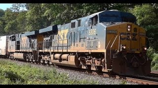 preview picture of video 'CSX Tropicana Juice Train Thru Relay, MD'