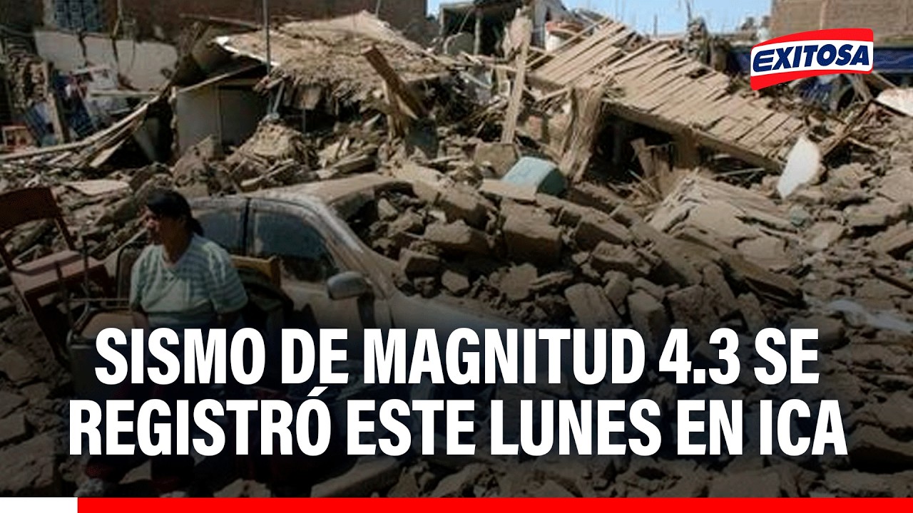 🔴🔵 Sismo de magnitud 4.3 se registró este lunes en Ica: Nuevo movimiento telúrico reme el Perú hoy