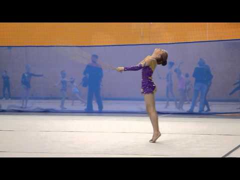 Pola Kaczynska SG Legia Mistrzostwa Warszawy w Gimnastyce Artystycznej 2013 układ ze skakanką