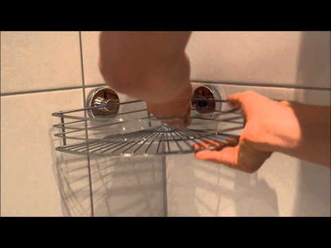 Wenko Vacuum-Loc -Eckregalinstallation