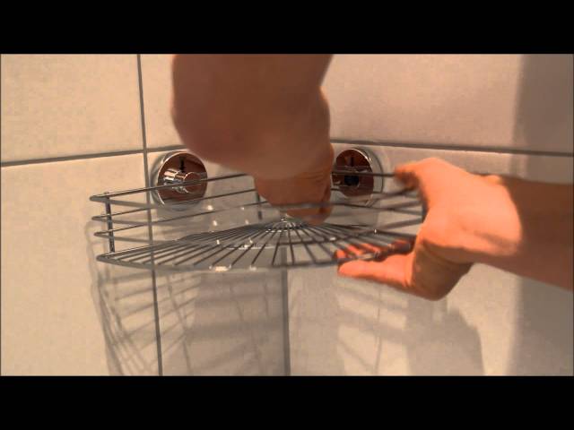 Vídeo relacionado con Wenko Rinconera doble Vacuum-Loc Bari, negro, Metal, 22,5 x 29,5 x 16 cm