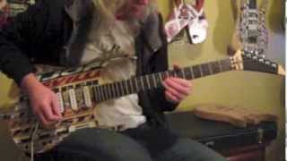 Video thumbnail for Custom guitar made out of hockey sticks. part 8 of 8 by JOHNNY B GUITARS