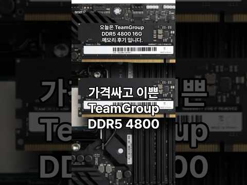 가격 싸고 이쁜 메모리 팀그룹 | TeamGroup DDR5 4800 16G