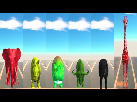 Colors Animal Speed Race get a Pig - Animal Revolt Battle Simulator