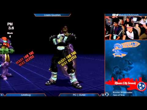 TO11 - VGz | Junebug (Ganon) vs PG | ESAM (Samus, Pikachu) - Project M Losers Quarters